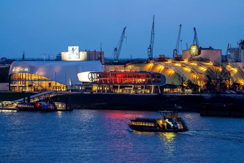 Musical Theatre in Hamburg Harbour, The Lion King and the Ice Queen, Hamburg. Germany