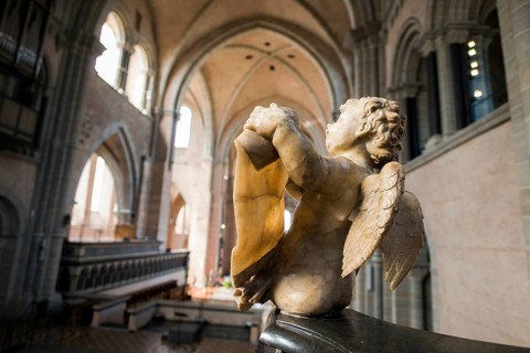 Interior view, Trier Cathedral, UNESCO World Heritage Site, Trier, Rhineland-Palatinate, Germany,