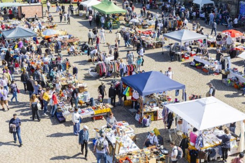 In the warmer months of the year there are several flea markets in Dresden, here is the largest one