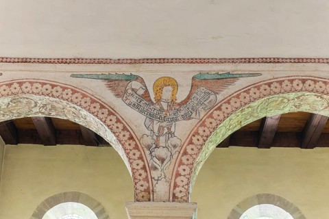 Benedictine monastery Bursfeld on the Weser near Hannoversch Münden. Bursfelde Monastery is a