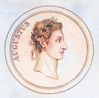 Augustus, born Gaius Octavius Thurinus, known as Gaius Julius Caesar Octavianus 63 BC, 14 AD First