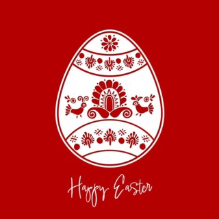 Easter Eggs ornament.Vector emplate for laser cutting, wood carving, paper cut and printing. Vector