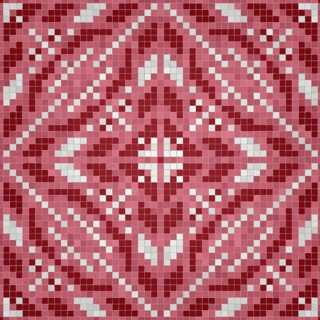 Mosaic tiles background, seamless vector pattern