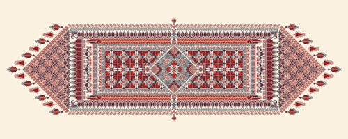 Tatreez, decorative Palestinian embroidery symbol