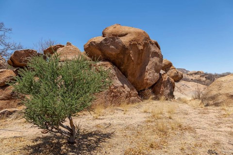 Rocky landscape, Erongo Mountains, Namibia, Africa