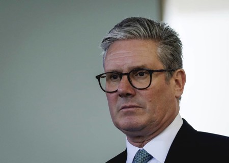 Keri Starmer, Prime Minister of the United Kingdom of Great Britain and Northern Ireland, during a