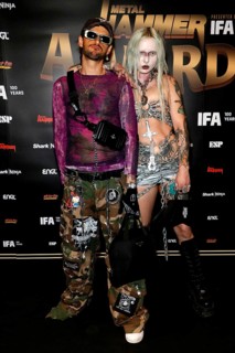 Mimi Barks with company at the Metal Hammer Awards 2024 in the Uber Eats Music Hall. Berlin, 31.08