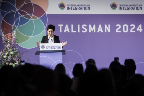Dunja Hayali, journalist and TV presenter, photographed at the DSI Talisman Award ceremony in