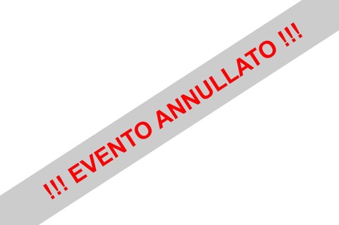 Red sign with the note (event) cancelled