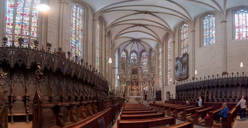 Cathedral Interior Panorama Erfurt Germany