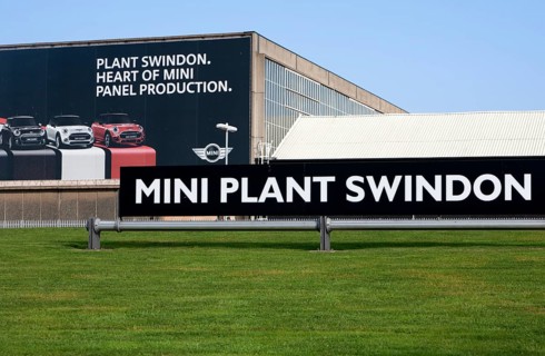 Mini car plant factory Swindon, England, UK
