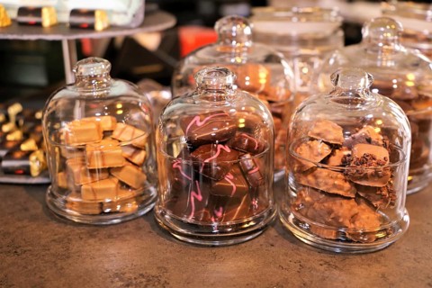 Variation of homemade chocolates
