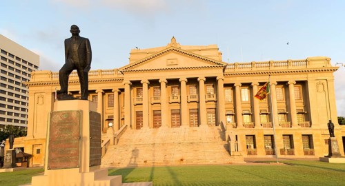 Old Parliament Building now the Presidential Secretariat offices, Colombo, Sri Lanka, Asia