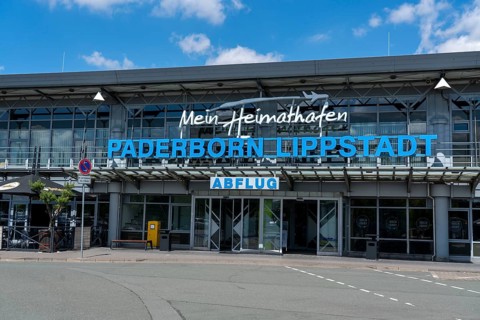 Paderborn-Lippstadt Airport, regional airport, terminal building North Rhine-Westphalia, Germany,