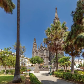 Cathedral Iglesia de San Juan de Bautista, Arucas, Gran Canaria, Canary Islands, Spain, Arucas,