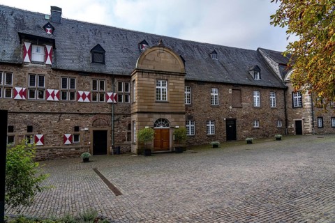 Broich Castle on the west bank of the Ruhr near the city centre, the fortification is in parts the