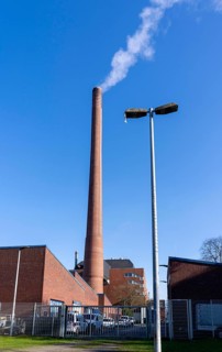 The Igony heating plant in Essen-Rüttenscheid, a district heating plant fuelled by natural gas,