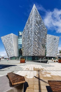 Titanic Belfast Visitor Centre, museum, modern architecture, architect Eric Kuhne, Titanic Quarter,
