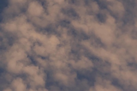 Altostratus white clouds in a blue sky, England, United Kingdom, Europe