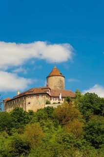 Reichenberg Castle, Staufer castle complex, hilltop castle, historical building, built between 1230