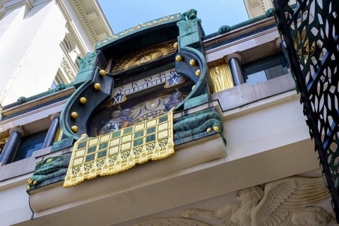Anchor clock, moon clock, Hohr Markt, 1st district, Vienna, Austria, Europe