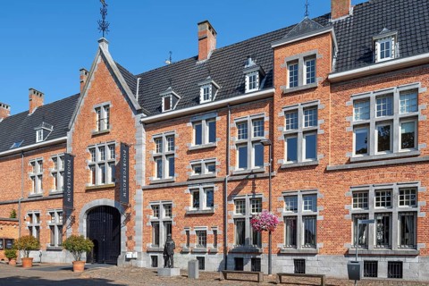 Restaurant Poortgebouw, former prison and mental hospital in the village Oud-Rekem near Lanaken,