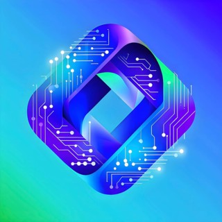 Interlocking geometric shapes that morph into circuits, symbolizing AI logic and algorithms,