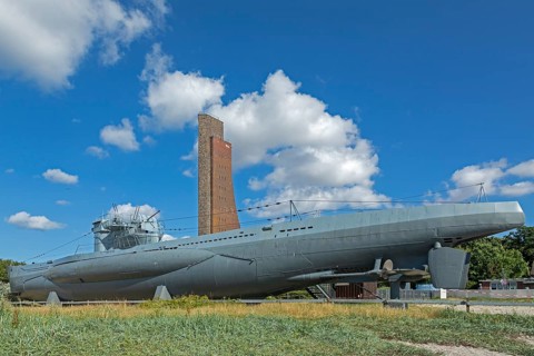 U-boat U 995, naval memorial, Laboe, Schleswig-Holstein, Germany, Europe