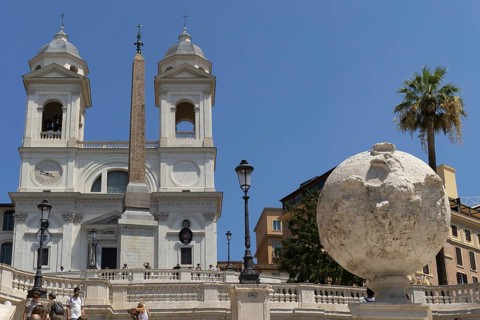 The church Santissima Trinita dei Monti, Santa Trinita dei Monti or Santissima Trinita al Monte