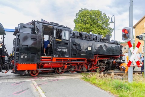 There was a serious accident between a train on the Weißeritz Valley Railway and a lorry from the