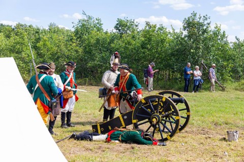 The Great Encampment near Mühlberg, also known as the Lustlager von Zeithain, was a grandiose troop