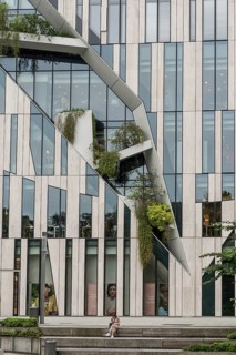 Kö-Bogen building complex, architect Daniel Libeskind, office building and shops, Düsseldorf, North