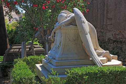 Angel of Grief, the grave of William Wetmore Story, Protestant cemetery, Cimitero acattolico, also