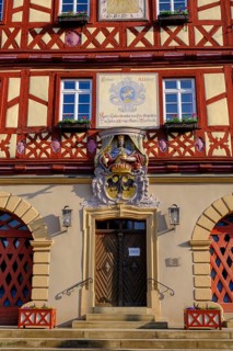 Town hall on the market square, Bad Staffelstein, Upper Franconia, Bavaria, Germany, Europe