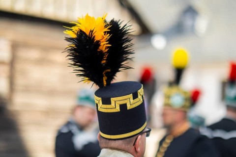Minister-President Michael Kretschmer visits Schneeberg on the occasion of the mining dispute day,
