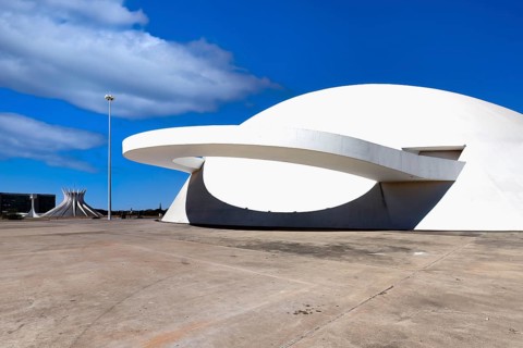 National Museum Honestino Guimaraes, designed by Oscar Niemeyer, World Heritage Site, Brasilia,