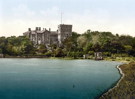 Tresco Abbey, Isles of Scilly, England, Historical, c. 1900, digitally restored reproduction after