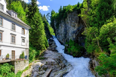 Waterfall in Bad Gastein, Gastein Valley, Salzburger Land, Austria, Europe