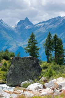 Hiking trail on the Fafleralp in Valais, Bernese Alps, Lötschental, hiking, mountains, nature,