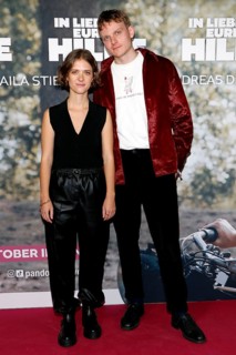 Liv Lisa Fries and Johannes Hegemann at the premiere of IN LIEBE, EURE HILDE at the cinema in