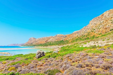 Balos bay, Gramvousa Peninsula, Chania, Crete, Greece, Europe