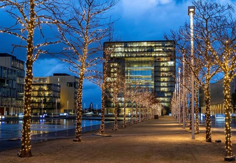 The Ruhr Tech Campus Essen, formerly the Thyssenkrupp Campus, headquarters of Thyssenkrupp,