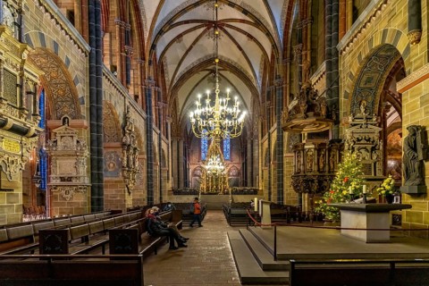 Interior of Bremen's St Peter's Cathedral, Free Hanseatic City of Bremen, Germany, Europe
