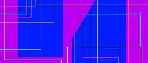 Abstract minimalist illustration theme in vibrant neon color accents symbolizing fun and ease, AI