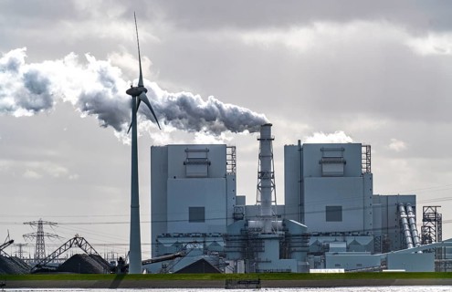 Energie Park Eemshaven, various power plants and the Westereems and Growind wind farms, a total of