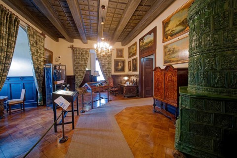 Museum, interior view, Kriebstein Castle, hilltop castle or Spornburg from the late Middle Ages on
