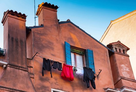 Laundry to dry, tradition, clothesline, house facade, old building, lifestyle, living, everyday