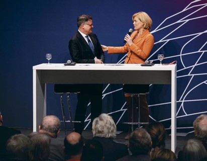 Boris Rhein, Minister President of the State of Hesse and Julia Klöckner, Federal Treasurer of the