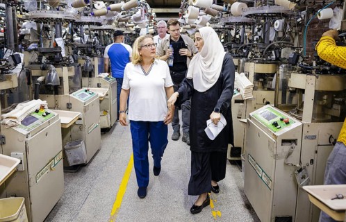 Svenja Schulze (SPD), Federal Minister for Economic Cooperation and Development, visits Inter