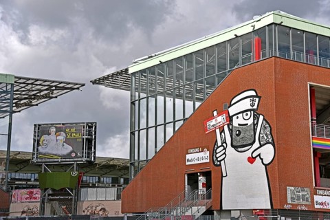 Europe, Germany, Hanseatic City of Hamburg, St. Pauli, Millerntor Stadium on Heiligengeistfeld, FC